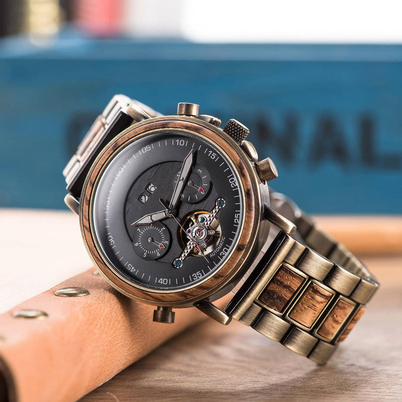 Träklocka - Aviator - Zebrawood | Treetime™