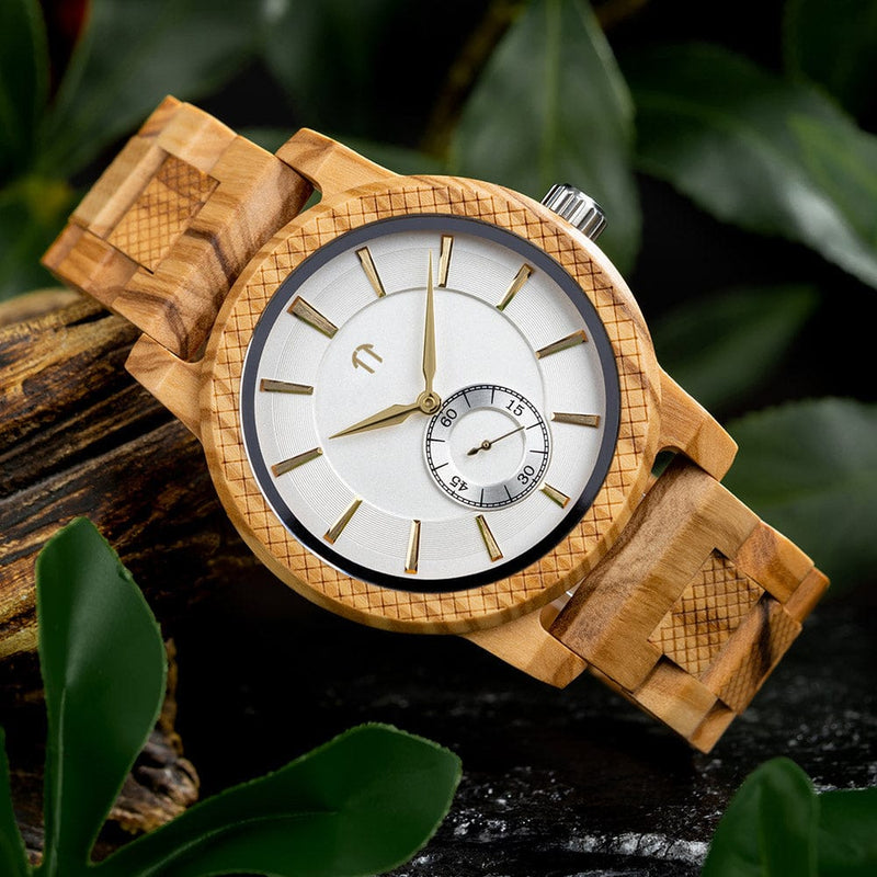 Träklocka - Element - Olive Wood | Treetime™