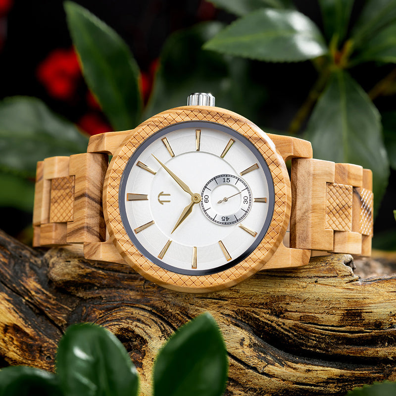 Träklocka - Element - Olive Wood | Treetime™