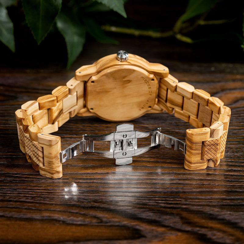 Träklocka - Element - Olive Wood | Treetime™