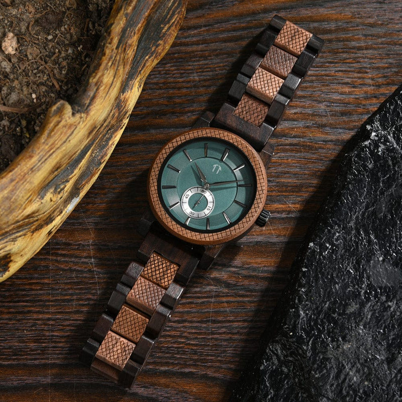 Träklocka - Element - Walnut | Treetime™