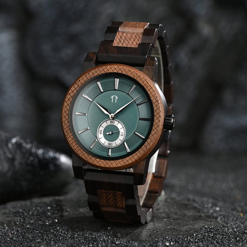 Träklocka - Element - Walnut | Treetime™