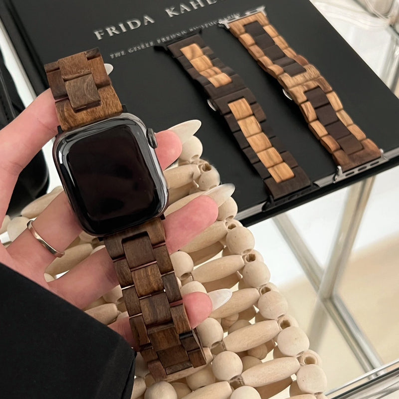 Armband i trä för Apple Watch